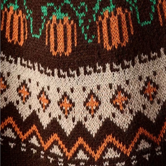 NEW The Cozy Pumpkin Chevron Sweater - Picture 2 of 6